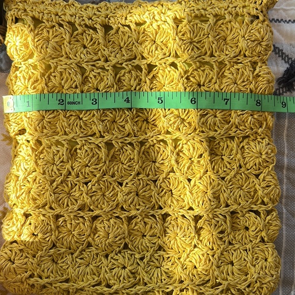 VINTAGE STRAW DIED BAG - Picture 7 of 8